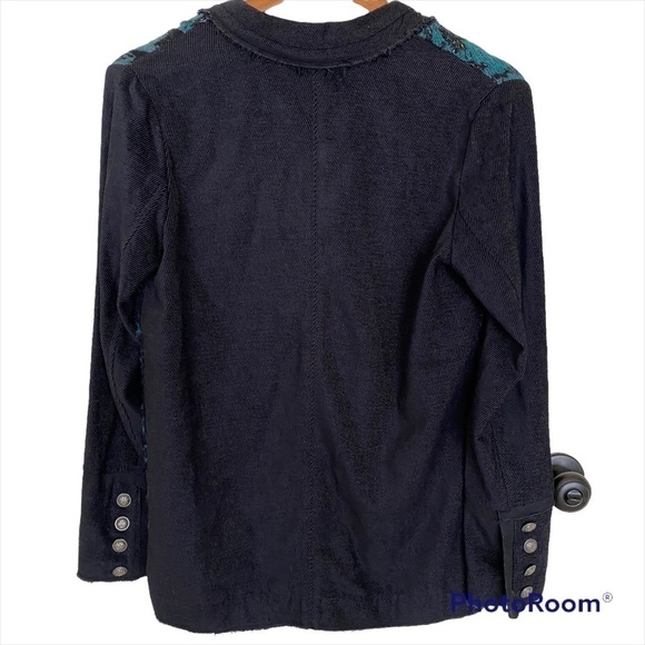 Free People Better Together Oversized Metallic Blazer Cardigan, Size X S… - Picture 4 of 16